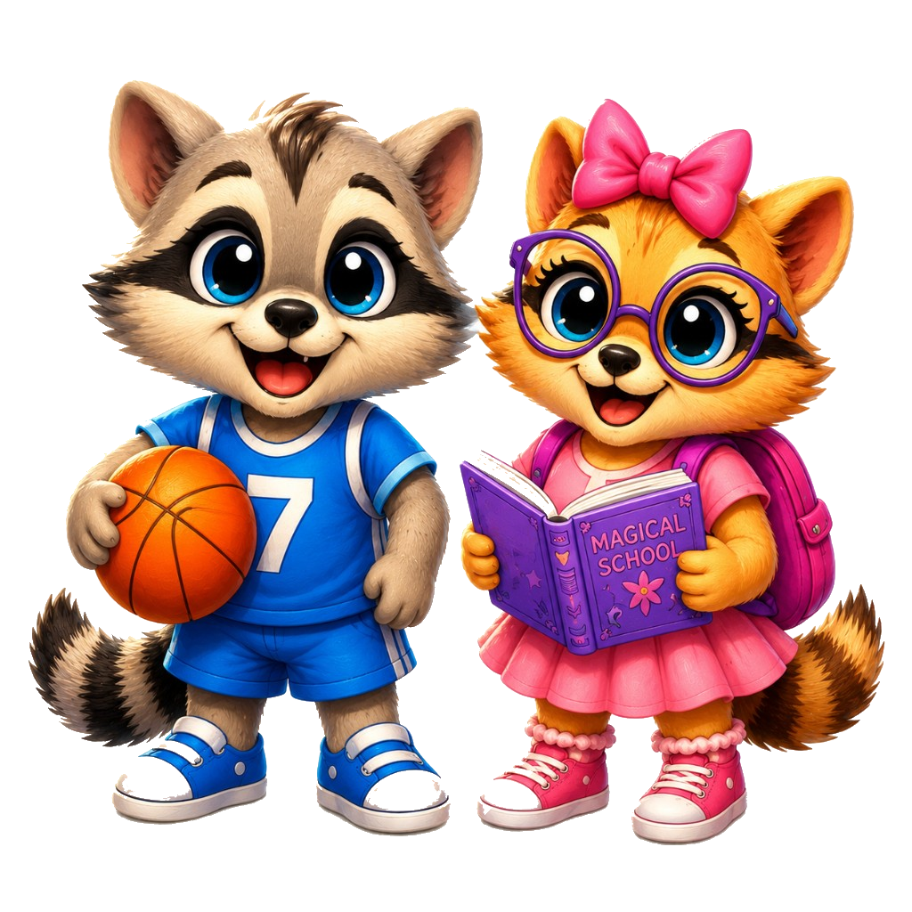Twin Raccoons Libby the Lion & Friends | Welcome to the world of Libby the Lion and ...
